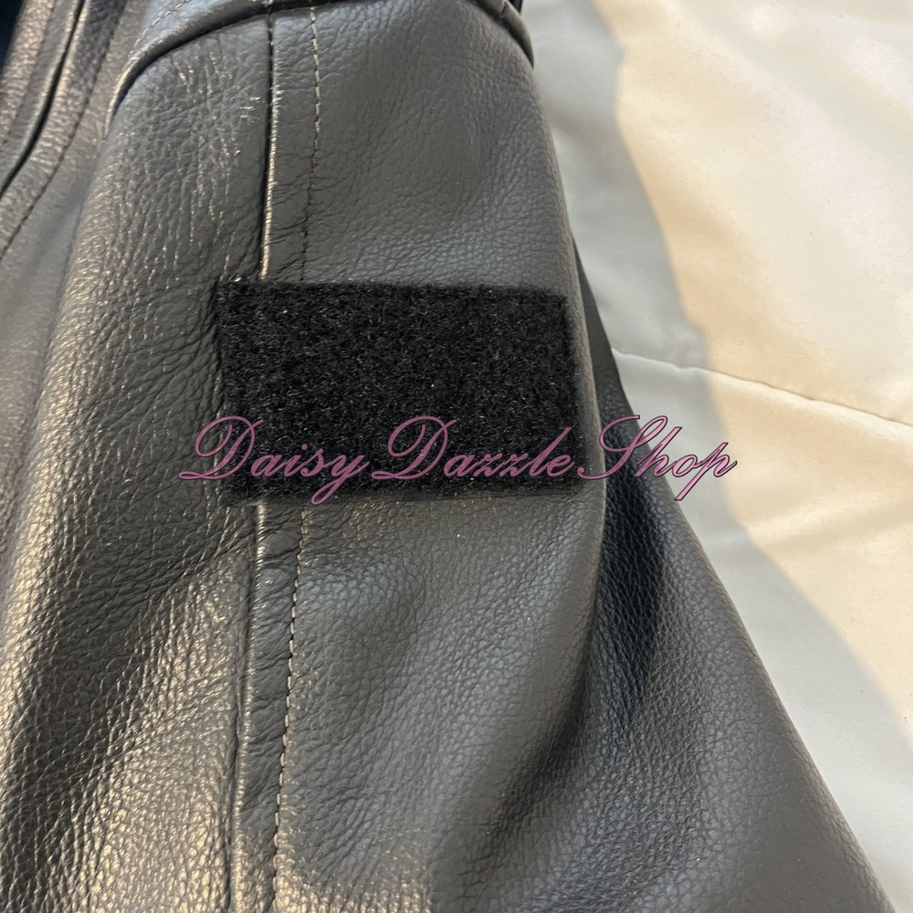 🏍️River Road Men's Leather MC Jacket Sz 46 Black W/ Thinsulate Liner HD Patch - Picture 14 of 16